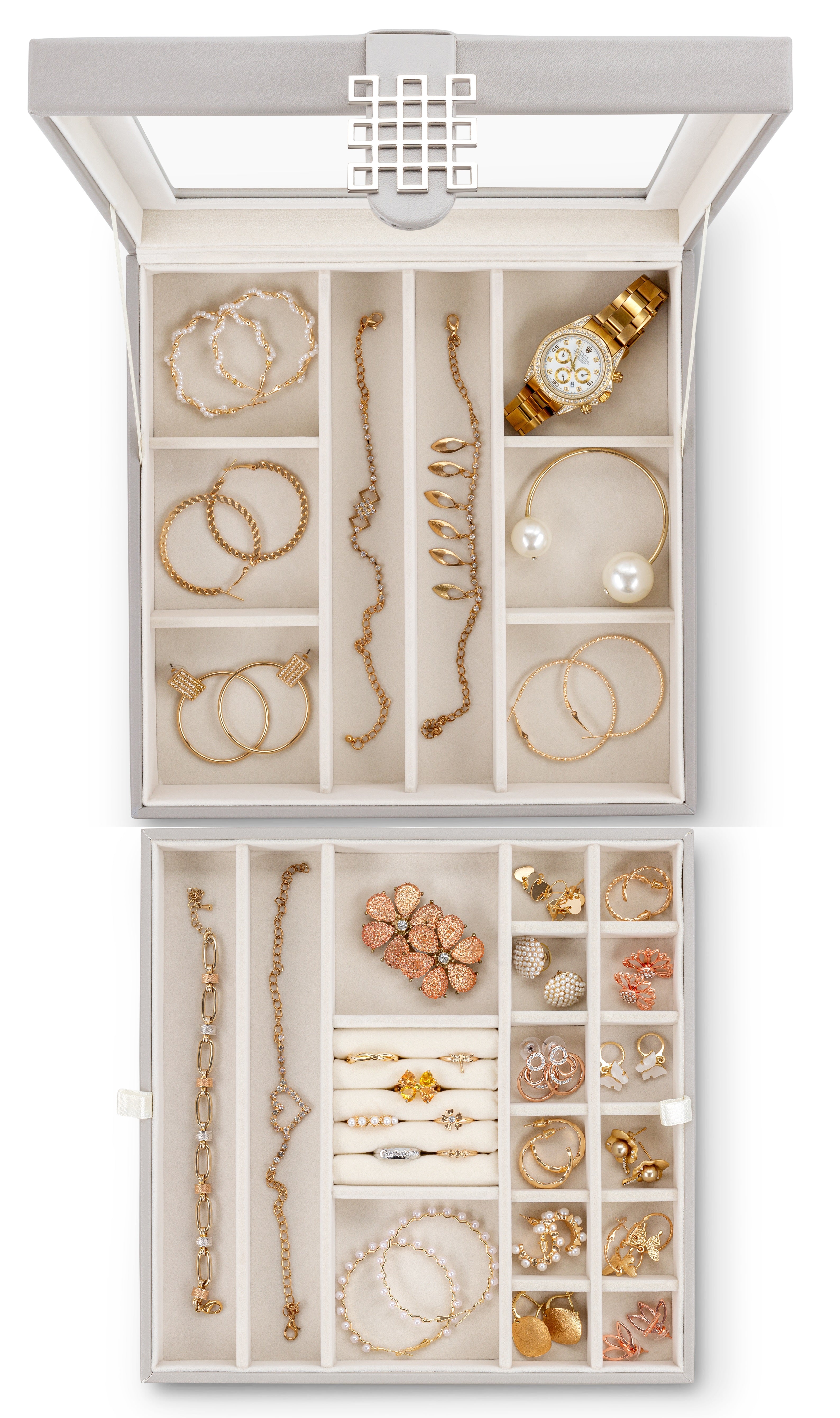 Jewelry Organizer Box - 28 Slots