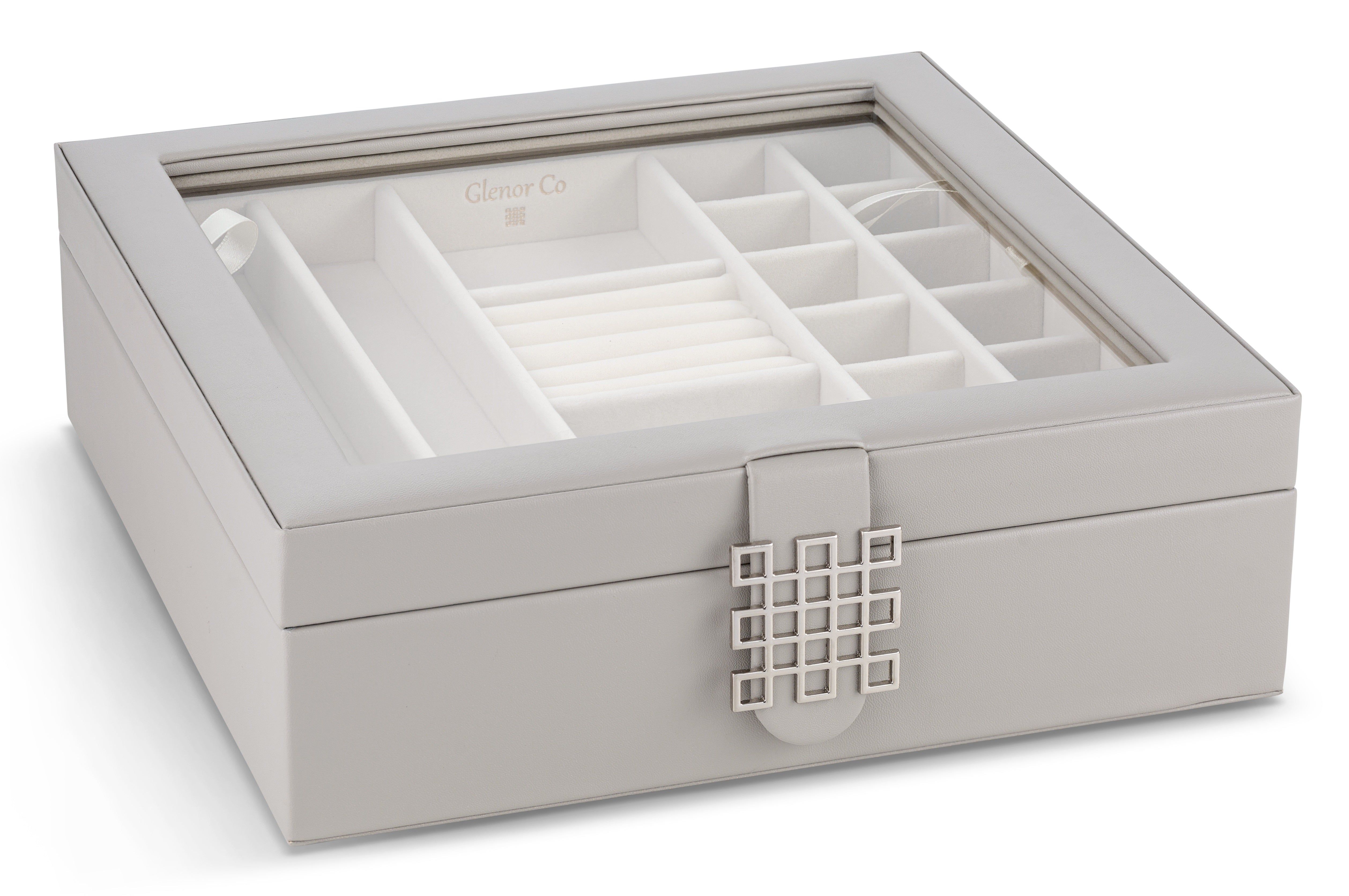 28 Slots Jewelry Organizer Box - 7 Colors Choice