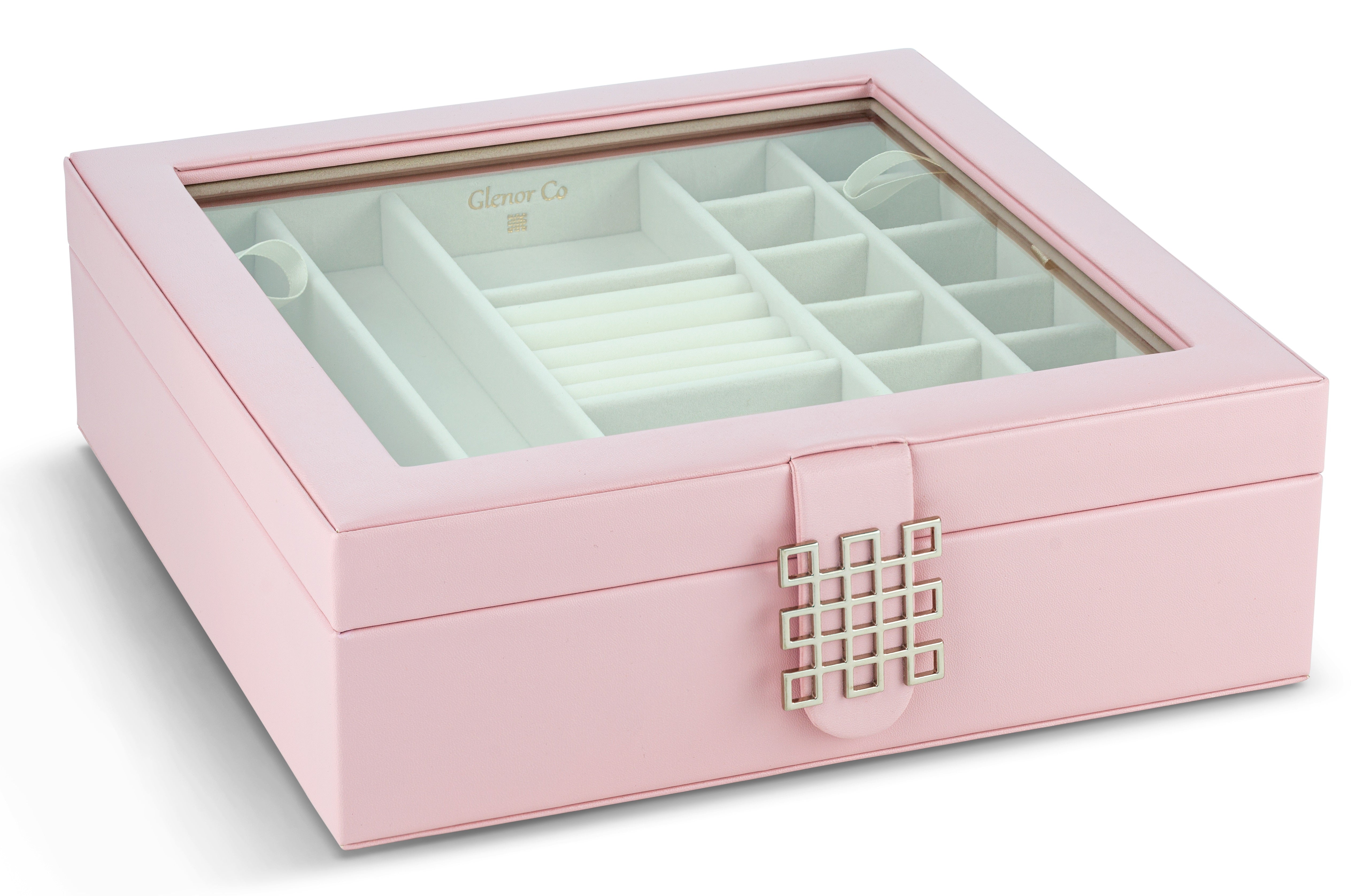 28 Slots Jewelry Organizer Box - 7 Colors Choice