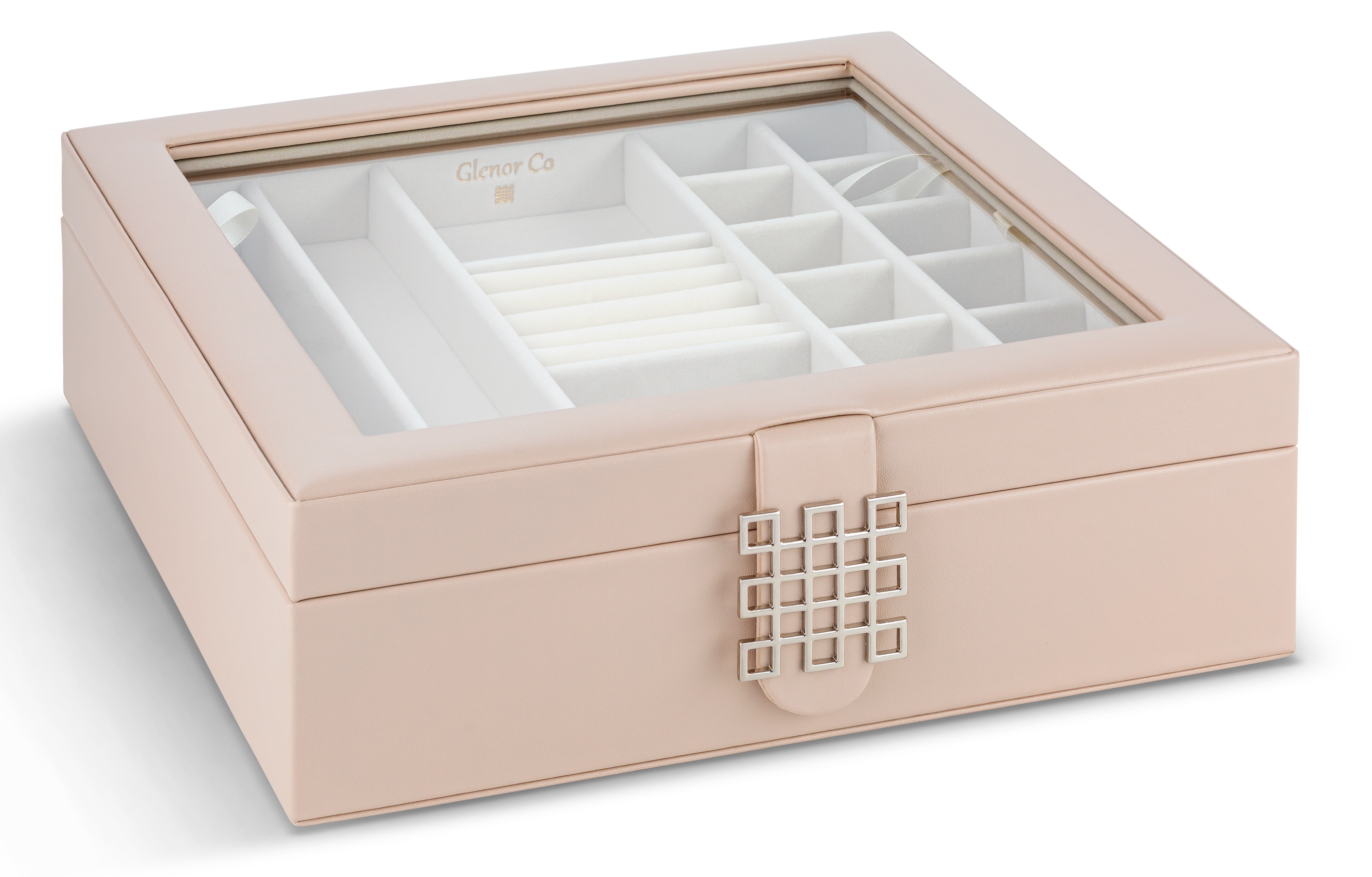 28 Slots Jewelry Organizer Box - 7 Colors Choice