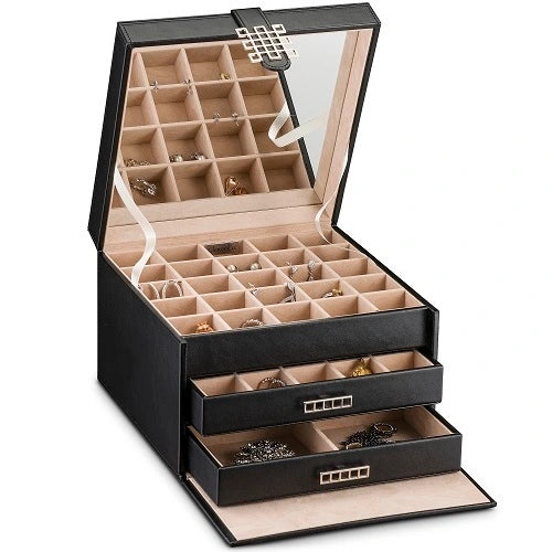 Earring Organizer Box - 50 Small & 4 Large Slots