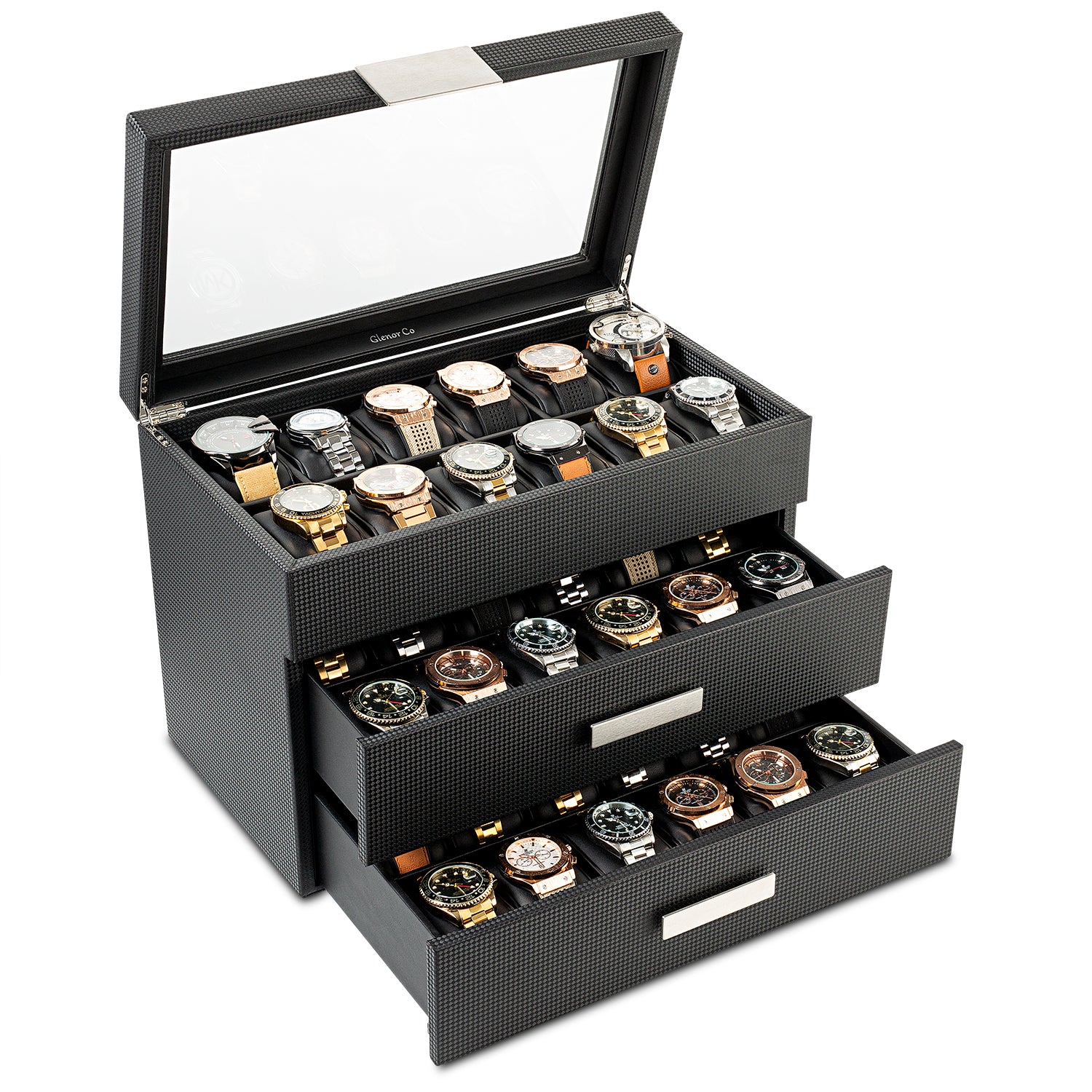 Men's Watch Organizer Box - 36 Slots