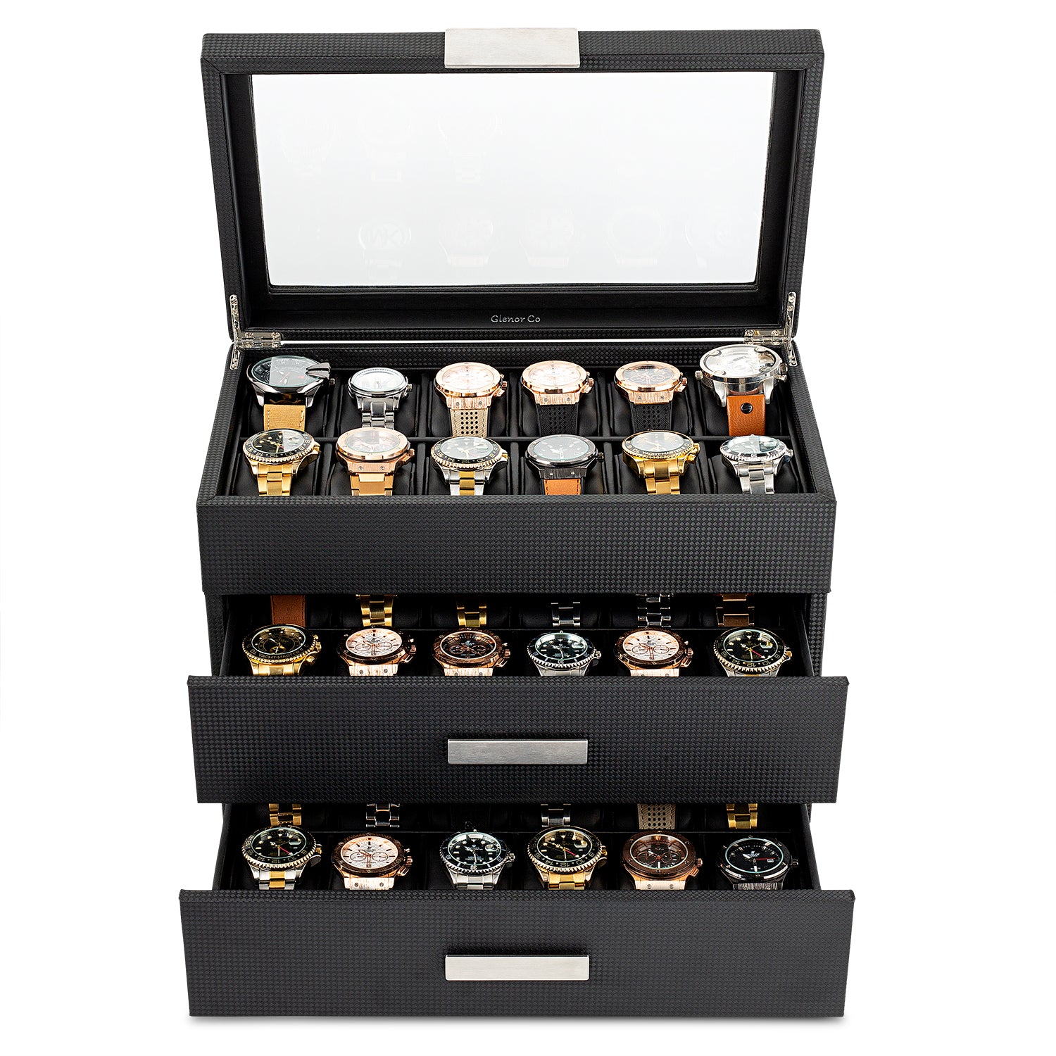 Men's Watch Organizer Box - 36 Slots