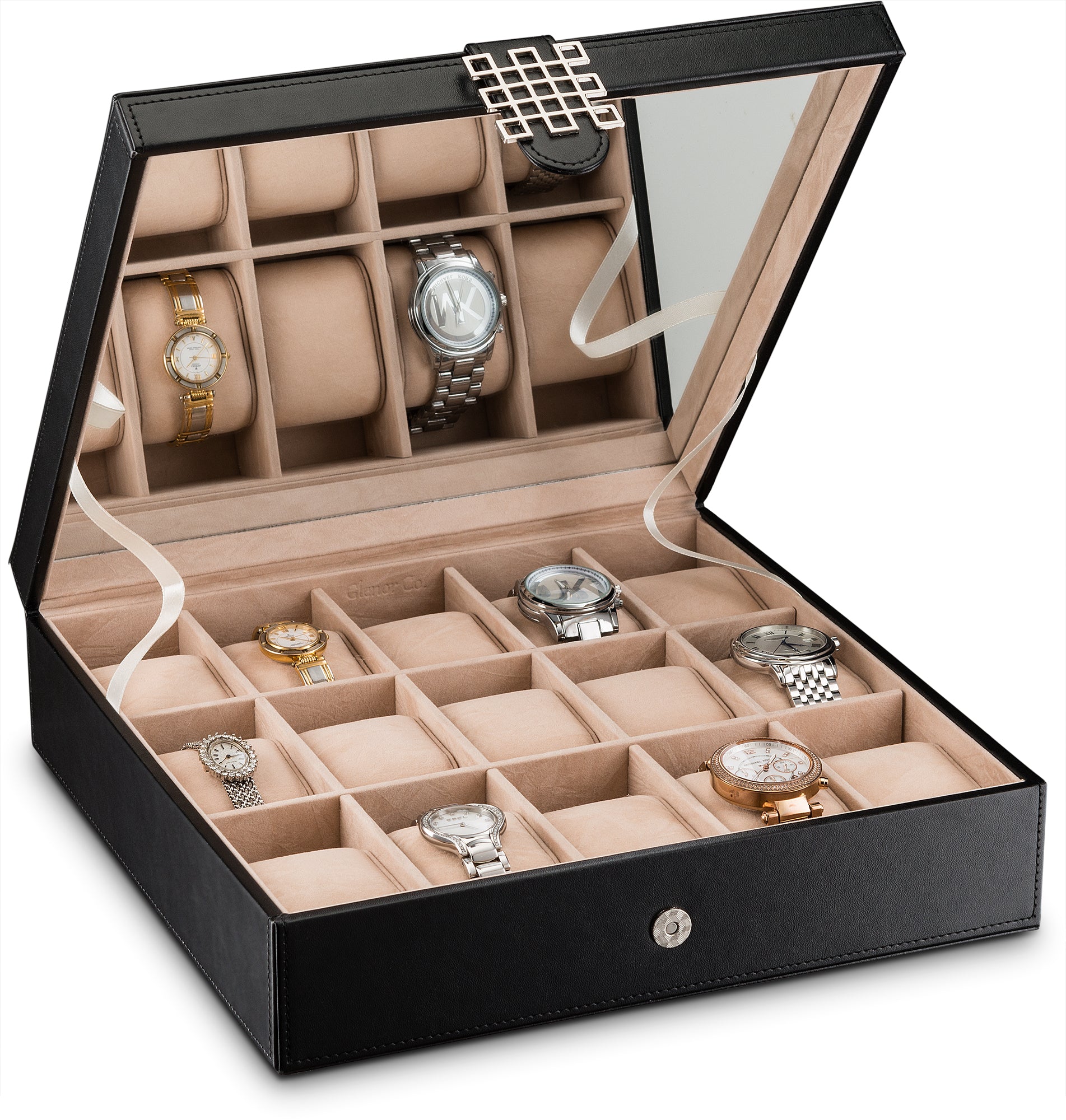 Women's Watch Organizer Box - 15 Slots