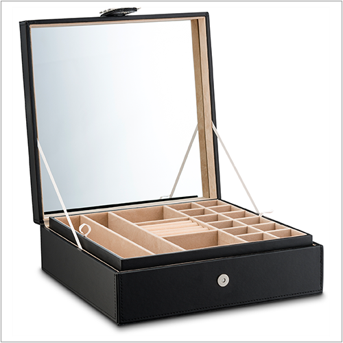 28 Slots Jewelry Organizer Box - 7 Colors Choice