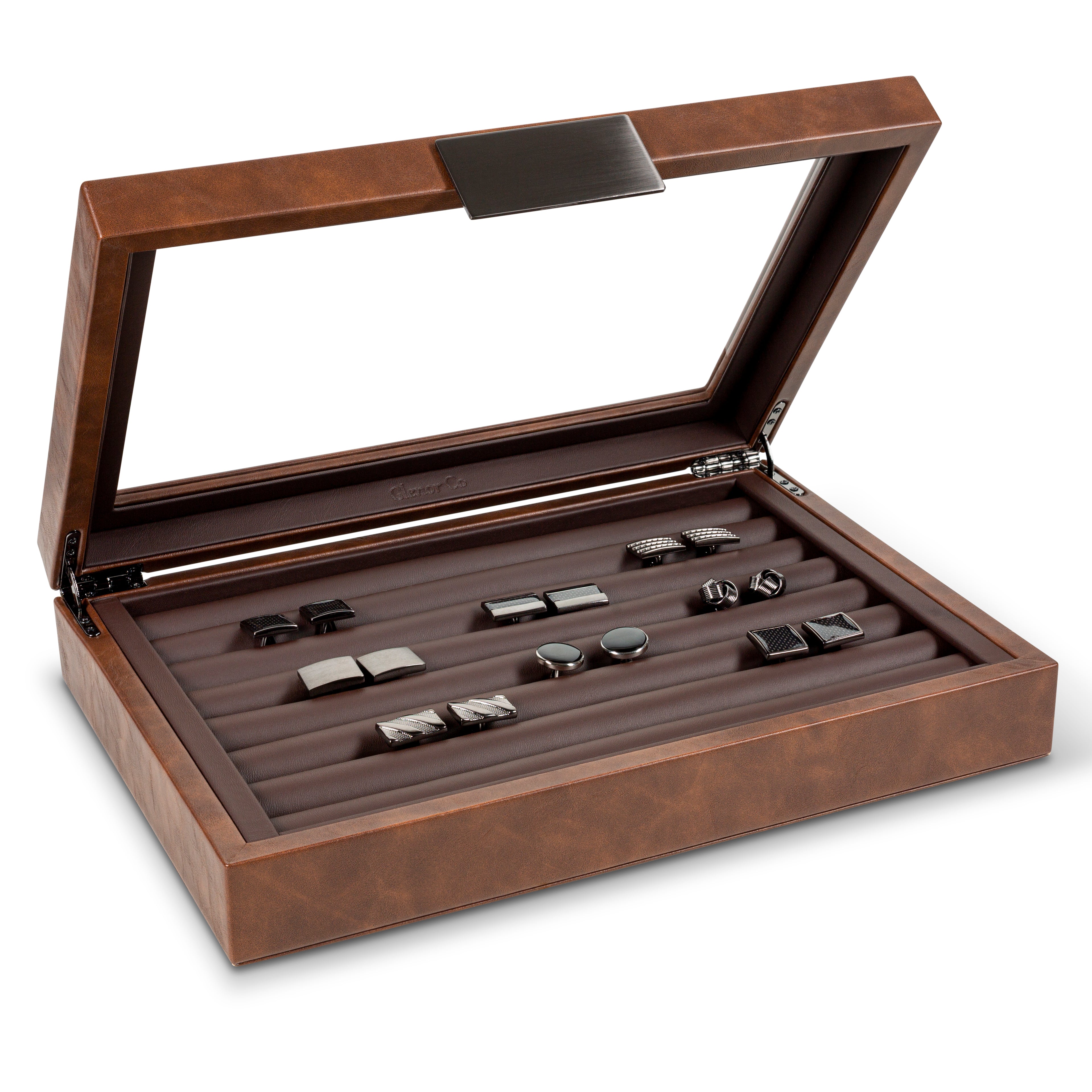 Cufflink Box for Men - Holds 70 Cufflinks