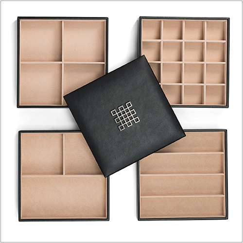 Stackable Jewelry Trays Set