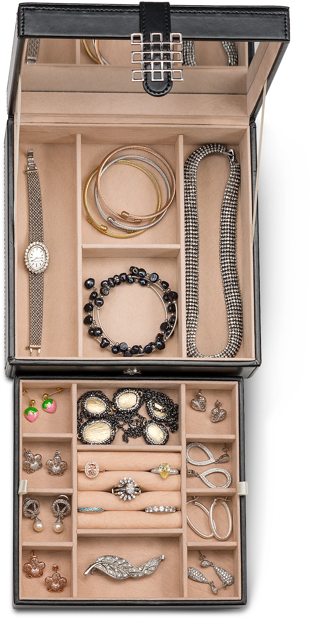 Jewelry Organizer Box With tray - Large