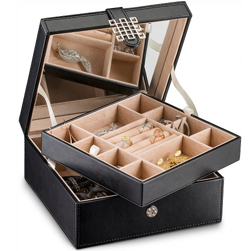 Jewelry Organizer Box With tray - Large