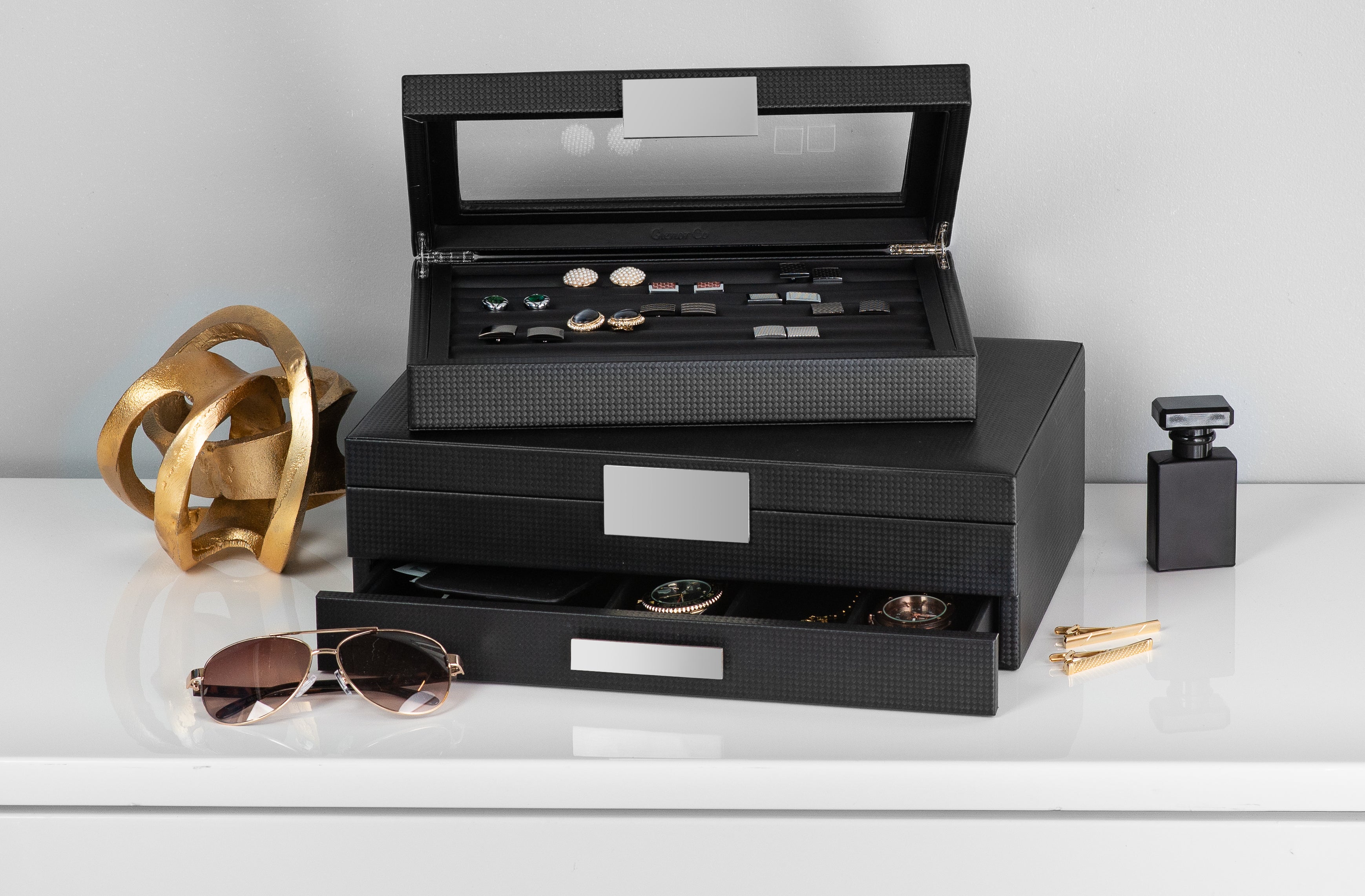 Bracelet Jewelry Box with 2 Removable Rolls – Glenor Co.