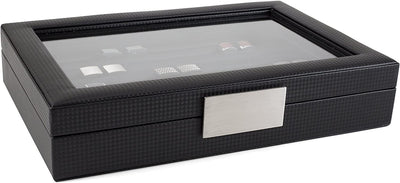 Men's Pro Organizer Bundle - Watch Organizer Box + Cufflink Box