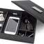 Men's Luxury Organizer Bundle - Watch Organizer Box + Valet Tray / Dresser Organizer