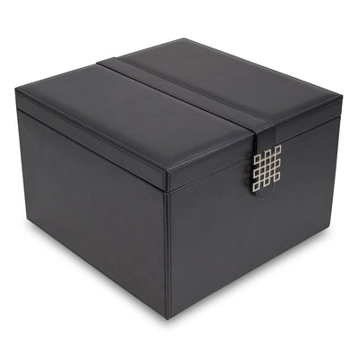 Women's Luxury Bundle - Stackable Jewelry Trays Set + Makeup Organizer Box