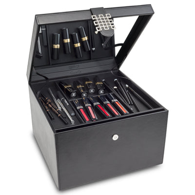 Women's Luxury Bundle - Stackable Jewelry Trays Set + Makeup Organizer Box