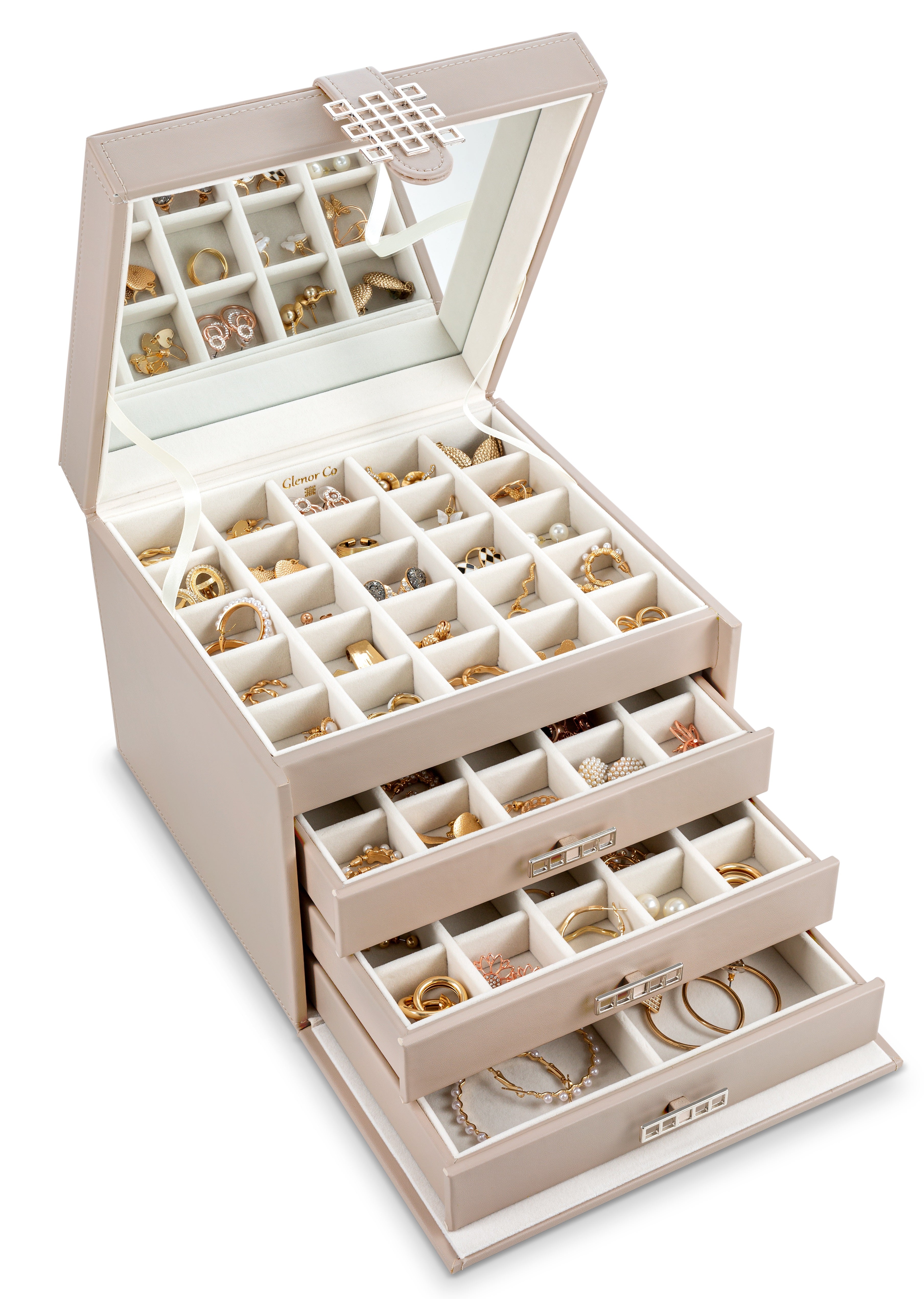 Amazon.com: PCMOS Small Velvet Jewelry Box Organizer 24 compartments Small Jewelry  Box Earring Ring Storage Organizer Mini Jewelry Organizer for Girls Women  Gift : Clothing, Shoes & Jewelry