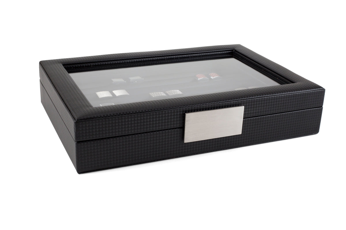 Cufflink Box for Men - Holds 70 Cufflinks – Glenor Co.