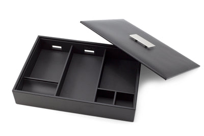 Mens Valet Tray / Dresser Organizer & Lid
