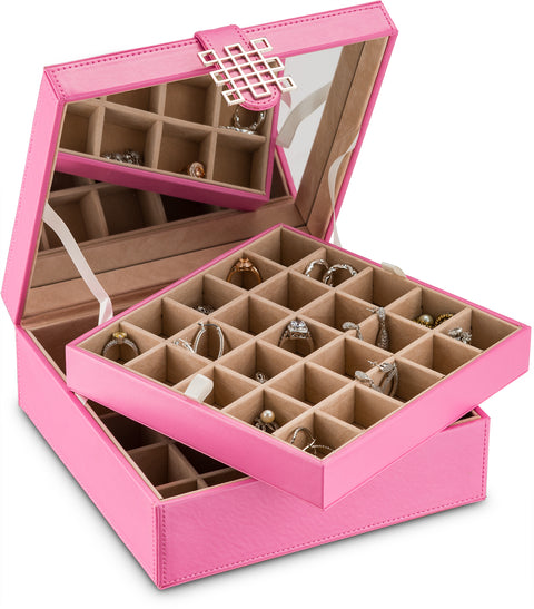 Earring Organizer Box [50 Small Sections, 4 Large Sections]  Jewelry  organizer box, Earring organizer, Diy earrings box