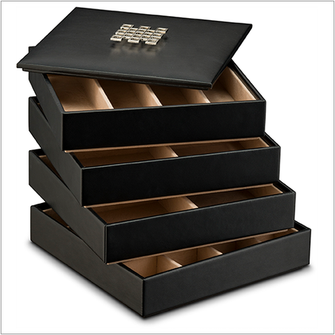 Stackable Jewelry Trays Set - 27 Slots