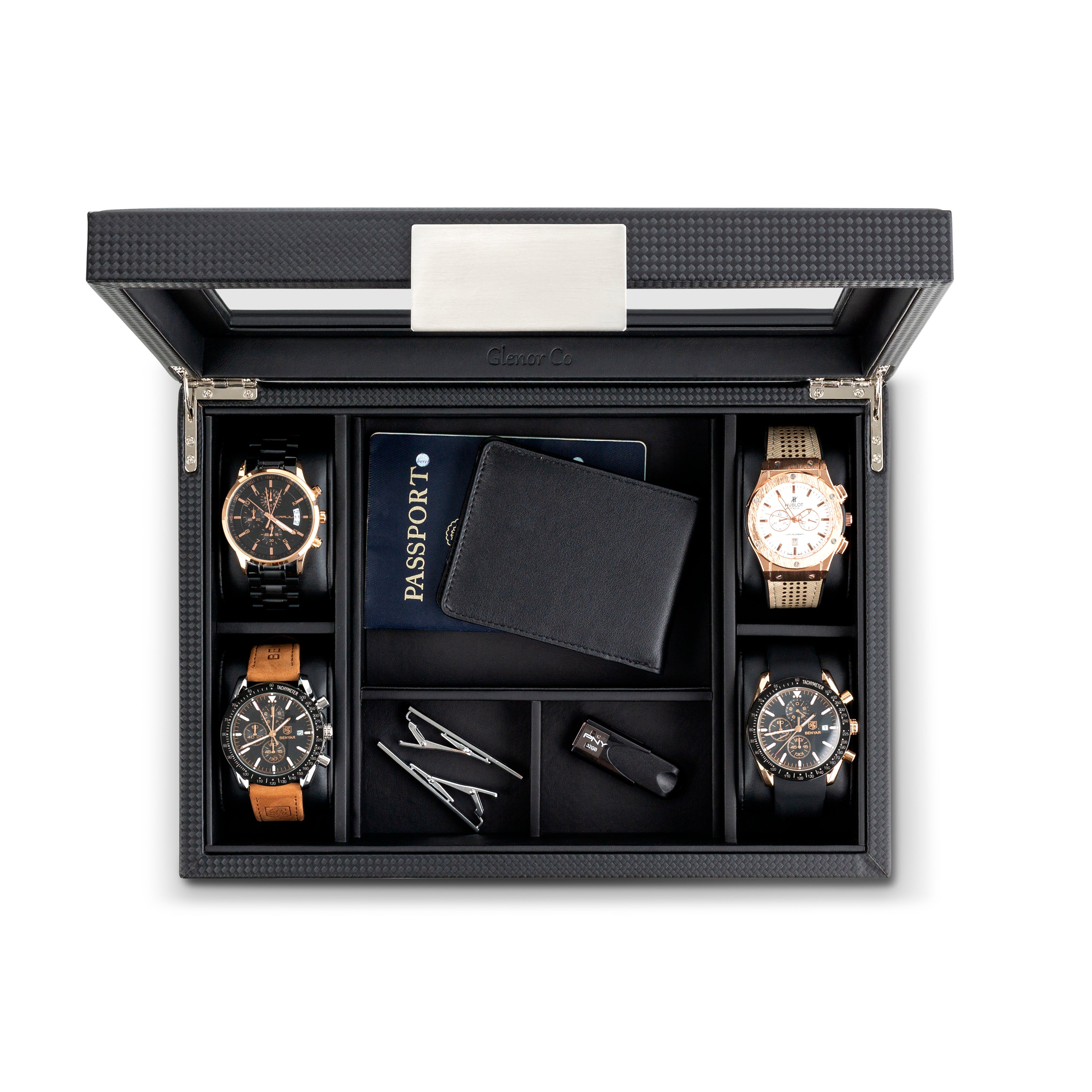 Men's jewelry box shop for watches and cufflinks