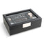 Valet Jewelry Box - Holds 4 Watches, 12 cufflinks, 2 Sunglasses & Tray Storage