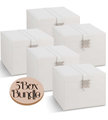 Earring Organizer Box -  75 Small & 4 Large Slots [Pack of 5 Boxes]